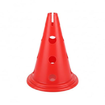 Stackable Sports Training Cone, Durable PE Agility Marker with 11.8" Base for Soccer & Field Drills, Red (1 Pack)