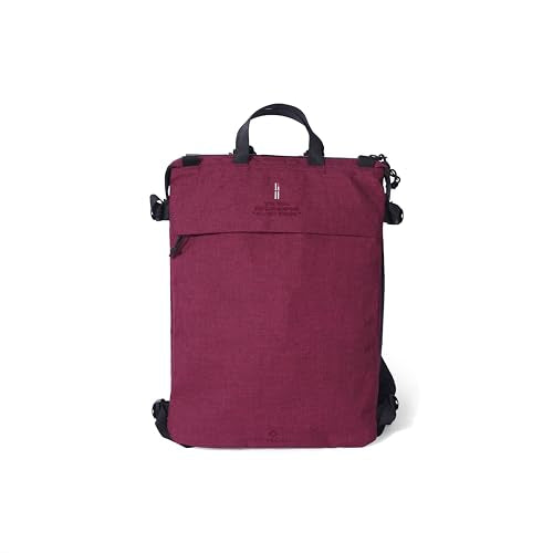 Helinox TERG All Way Square Backpack, Outdoor High-Performance Bag 20L, 1.9lbs, Rugged Materials, Waterproof Zippers (Burgundy) - color: Burgundy