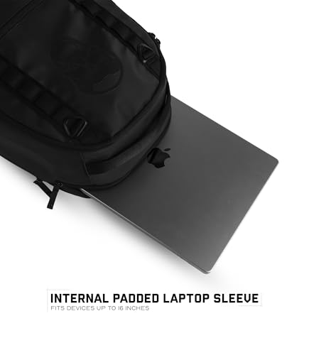 Gymreapers Gravestone 21L Backpack Travel Gym Bag Water-Resistant Lightweight Laptop Sleeve Carry On Luggage for Men & Women (Onyx) - color: Onyx
