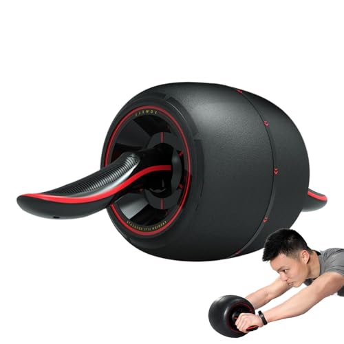 Abs Roller Wheel - Ab Exercise, Core Trainer | Automatic Rebound Fitness Gear for Strengthening Muscles Workout Equipment Quiet Home Gym for Men Women Upper Body Shaping Tone Balance Stability