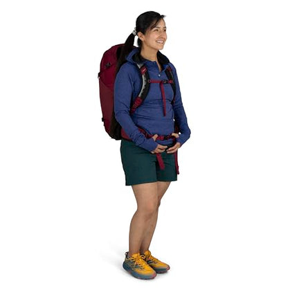 Osprey Hikelite 28L Lightweight Hiking Backpack - Durable Travel Daypack with Rain Cover for Men and Women, Chameleon/Black, M/L - color: Chameleon/Black, size: Medium-Large