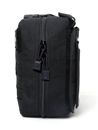 Molle First aid Kit Bag Empty ifak Medical Tactical Pouch for Camping Duty - color: Black
