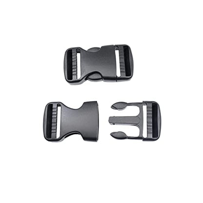 Side Release Buckles Heavy Duty Plastic Buckle Snap Clips Clasps Backpack Buckle Replacement for Strap - style: 1-1/4 Inch - 2sets