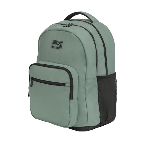PUMA Prose Backpack with Padded Adjustable Straps, Laptop Sleeve & Water Bottle Pockets, Green Moon, One Size - color: Green Moon