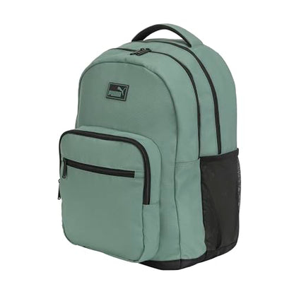 PUMA Prose Backpack with Padded Adjustable Straps, Laptop Sleeve & Water Bottle Pockets, Green Moon, One Size - color: Green Moon
