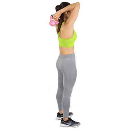 ProsourceFit Vinyl Coated Cast Iron Kettlebells for Full Body Fitness Workouts - size: 5.0 Pounds