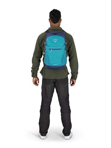 Osprey Daylite Plus Commuter Backpack - Lightweight, Everyday Pack with Laptop Sleeve and Water Bottle Pockets - Ideal for Work, School, and Travel with Versatile Storage, Blue Spikemoss/Alkaline - color: Blue Spikemoss/Alkaline
