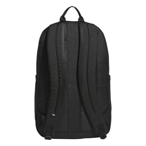 adidas Amplifier Backpack for Laptop, School and Gym, 28L, Black/Gold Metallic/Regular, OSFA - color: Black/Gold Metallic/Regular