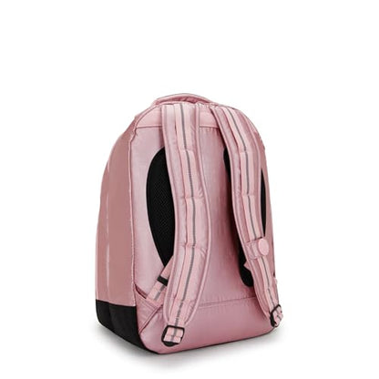 Kipling Women's Class Room 17" Laptop Backpack, Durable, Spacious, with Protective Sleeve - color: Bronze Pink Met, size: 11.5''L x 17''H x 9.5''D