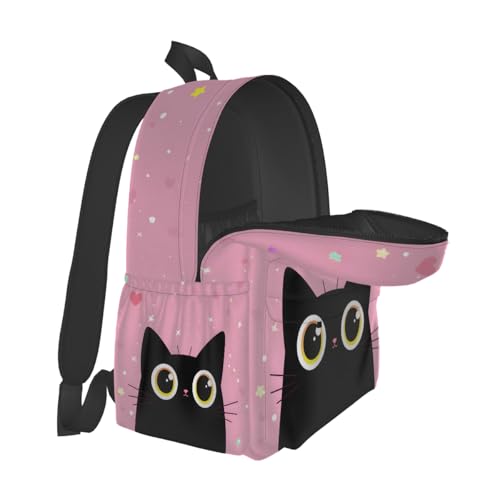 cfpolar 17 Inch Backpack Cute Cartoon Cats Laptop Bag Shoulder Bag School Bookbag Casual Daypack For Boys Girls,A-13 - color: D-13