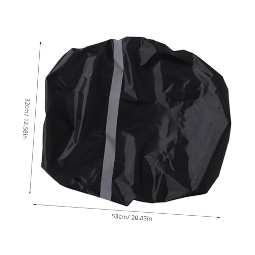 ibasenice Back Rain Cover Rear Bag Rain Covers Waterproof Back Covers Rucksacks Covers Waterproof School Bag - color: Black