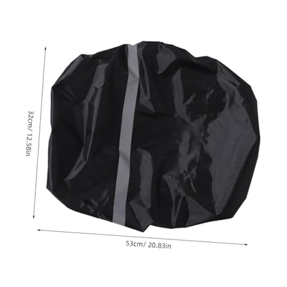 ibasenice Back Rain Cover Rear Bag Rain Covers Waterproof Back Covers Rucksacks Covers Waterproof School Bag - color: Black