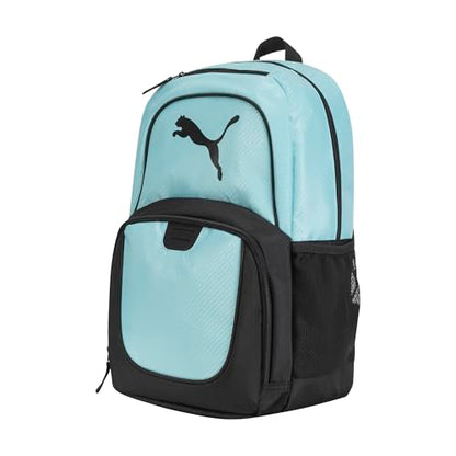 PUMA Contender Backpack, Turquoise Aqua, OS - color: Safe Lake, style: Contender Backpack With Laptop Sleeve, Item Organizer & Media Pocket