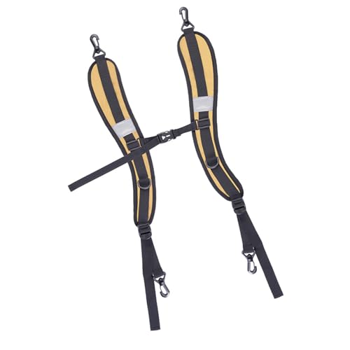 Backpack Straps, Adjustable Padded Shoulder Strap Replacement, with Sturdy Buckles, for Backpack, Shoulder Bag & Travel Accessories (Khaki)