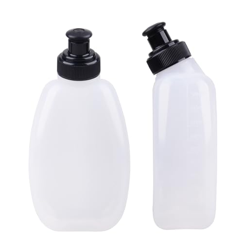 Azarxis Running Water Bottles Flask BPA Free Leakproof Hydration Vest Packs Waist Belt Replacement for Triathlon Marathon Hiking Cycling Climbing Runner - color: #1 280ml / 9.5oz - 2 Pack