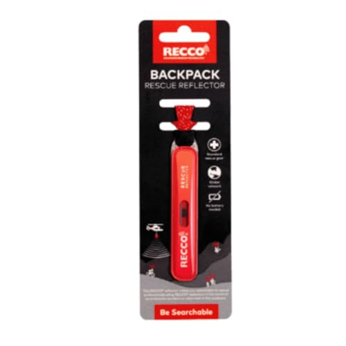 RECCO Backpack Rescue Reflector - color: Red