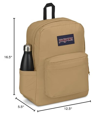 JanSport SuperBreak Plus Backpack with Padded 15-inch Laptop Sleeve and Integrated Bottle Pocket - Spacious and Durable Daypack for Work and Travel - Curry - color: Curry