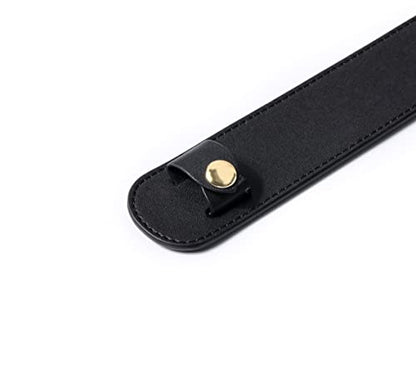 Leather Shoulder Strap Pad for Designer Trendy Bags - color: Black