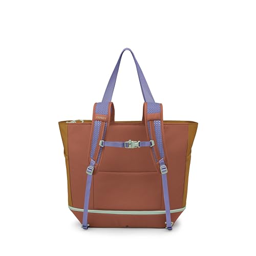 Osprey Daylite Large Tote Weekend Pack - Shoulder or Backpack Carry with Laptop Sleeve & Shoe Compartment, Barley Brown/Multi - color: Barley Brown Multi