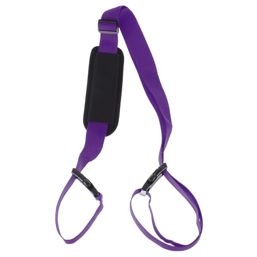PATIKIL Carrying Beach Chair Straps, Adjustable Beach Chair Straps Shoulder Carrying Straps for Folding Chair Backpack, Purple - color: Purple