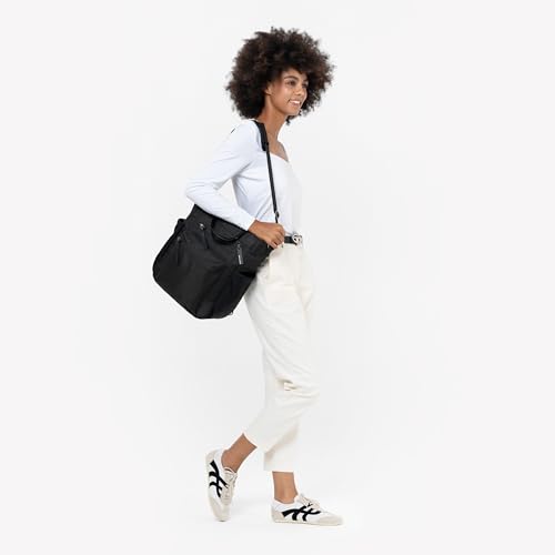 Sherpani Soleil, Anti Theft Convertible Backpack, 3 in 1 Tote, Crossbody Purse, 18L Travel Bag, Fits 13” Laptop (Carbon Signature) - color: Carbon - Signature