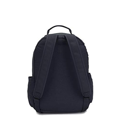 Kipling Women's Seoul 15" Laptop Backpack, Durable, Roomy with Padded Shoulder Straps, Built-In Protective Sleeve - color: Blue Bleu, size: 12.75''L x 17.25''H x 8''D