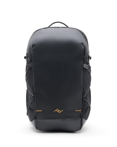 Peak Design Outdoor Backpack 18L, Black, Compact and Lightweight Frameless Daypack, 270-Degree Rear Zip, Ideal for Day Hikes, Hydration, Camera Carry & Commuting, Versatile Backpack for Men and Women - color: Black