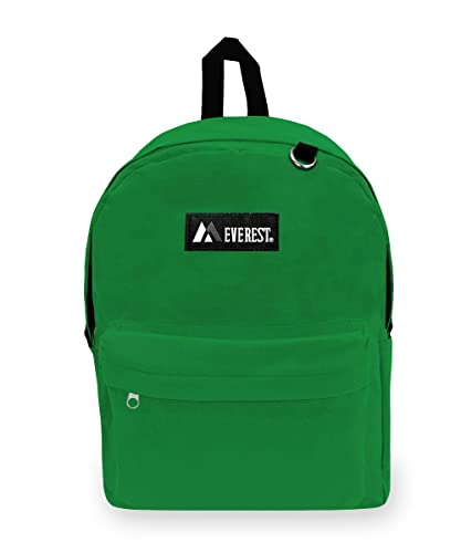 Everest Classic Backpack, Emerald Green, One Size - color: Emerald Green, size: One Size