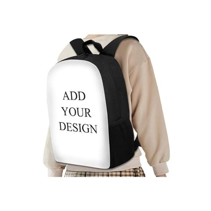 Add Your Design Backpack for Boys Girls Trendy School Backpack with Lunch Bag Pencil Case and Water Bottle Holder Kids Bookbag Daypack Novelty School Bags for Elementary Middle School - color: Add Your Design