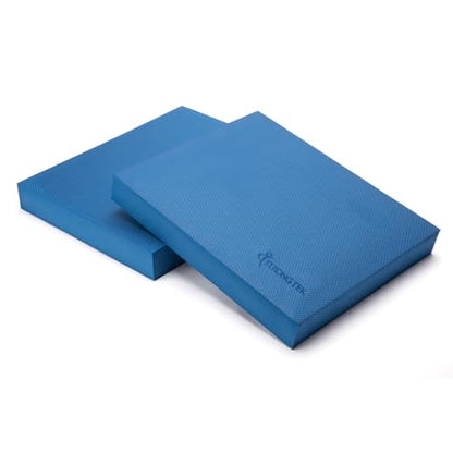 StrongTek Professional Foam Exercise Balance Pad - 15.8" x 13" x 2", High-Density TPE Foam Knee Pad, Non-Slip & Water-Resistant, for Balance Training, Physical Therapy, Yoga, and More - color: Blue-Set of 2