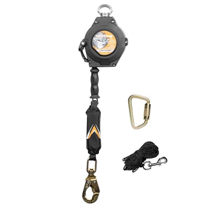 Malta Dynamics Edgehog Self Retracting Lifeline – 20’ Leading Edge Fall Protection Yoyo Cable, Class 2 Retractable Lanyard with Quick-Action Brake, OSHA and ANSI Compliant Safety Lanyard - size: 20 Foot