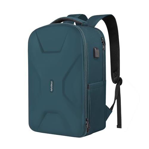 MOSISO 15.6-16 inch 35L Laptop Backpack with USB Charging Port for Women Men, Waterproof Hardshell Travel Business Computer Bag, Anti-Theft Daypack with Luggage Strap, Teal Green - color: Teal Green