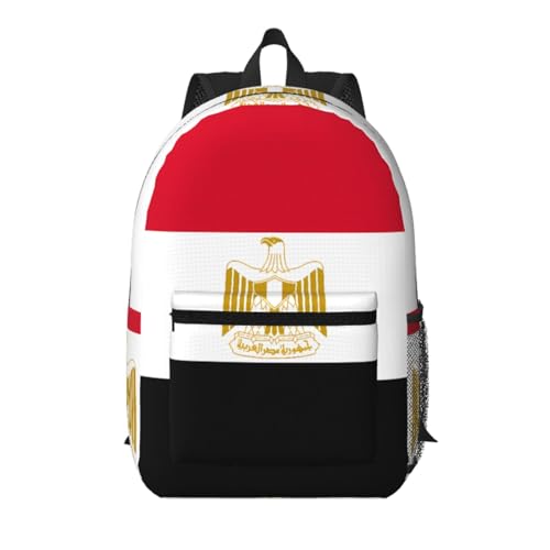 MZERSE Lightweight Carry On Backpack Egyptian Flag, Multi Pocket Travel Daypack, Casual Bag for Weekend Trips and Beach - color: Pattern (1113)