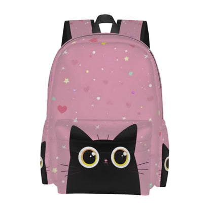 cfpolar 17 Inch Backpack Cute Cartoon Cats Laptop Bag Shoulder Bag School Bookbag Casual Daypack For Boys Girls,A-13 - color: D-13