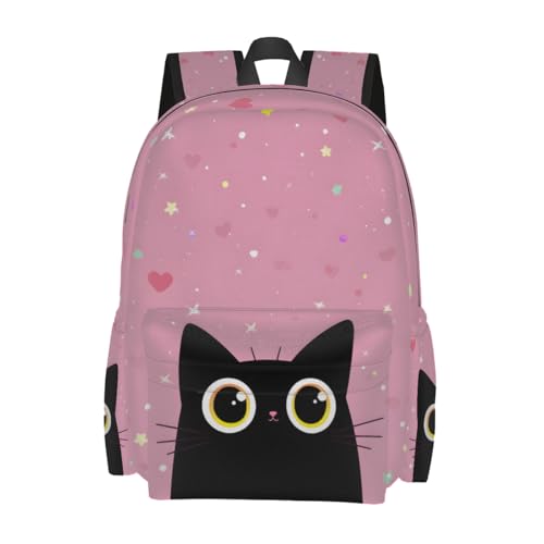 cfpolar 17 Inch Backpack Cute Cartoon Cats Laptop Bag Shoulder Bag School Bookbag Casual Daypack For Boys Girls,A-13 - color: D-13
