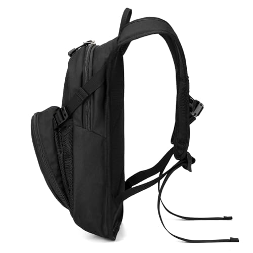 Kids Hydration Backpack, Water Hiking Backpack for Boys or Girls with 1.5L Reservoir Bladder - color: Black