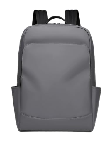 Men's Waterproof Laptop Backpack, Travel Bag, Black, Adjustable Shoulder Straps, Luggage Strap (grey) - color: Grey