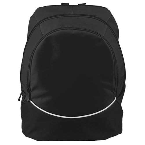 Augusta Sportswear Large Tri-Color Backpack, One Size, Black/Black/White - color: Black/Black/White