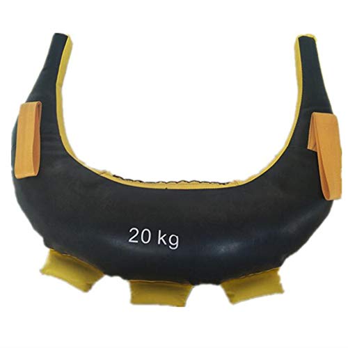 Fitness Squat Exercise Weights Sandbags, Horn Sandbag Training Exercise Dynamic Load Heavy Duty Workout Gym Sandbag for Functional Strength Training Exercises - color: Yellow