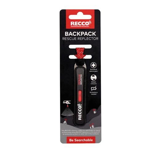 RECCO Backpack Rescue Reflector - color: Black