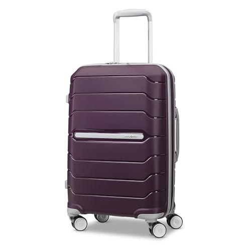 Samsonite Freeform Hardside Carry-On Luggage with Spinner Wheels - Hardshell Suitcase - TSA, Airline-Approved - Expandable Hard Shell, Smooth Rolling Wheels for Lightweight Travel - Amethyst Purple - color: Amethyst Purple, size: Carry-on Spinner