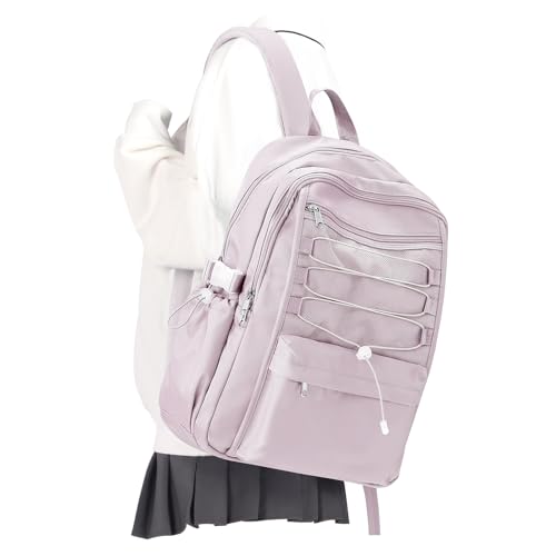 Backpacks For College Students Women,Aesthetic Bookbag,Casual Dayback Small Travel Backpacks,Waterproof Middle School Backpack For Teens Girls Boys(Purple) - color: C5-purple