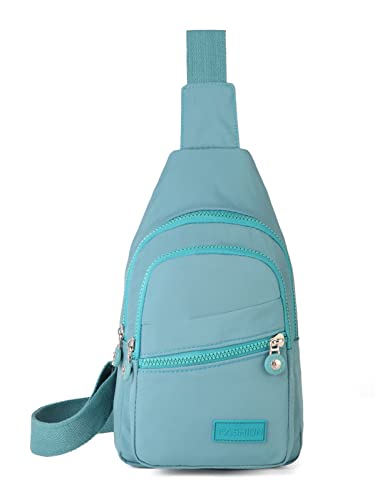 EVANCARY Small Sling Bag Crossbody Bags for Women Men, Sling Backpack Chest Daypack Cross Body Bag for Travel Outdoor - color: Green