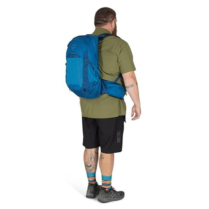 Osprey Talon 22L Men's Lightweight Hiking Backpack - Small Daypack for Travel & Camping, Black/Coal Grey, Extended Fit - color: Black/Coal Grey, size: 22L - Extended Fit