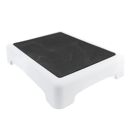 Bath Shower Step Stool Non Slip Platform, Portable Riser with Anti Slip Mat for Bathroom, Bathtub Car, Lightweight, Sturdy Plastic Construction