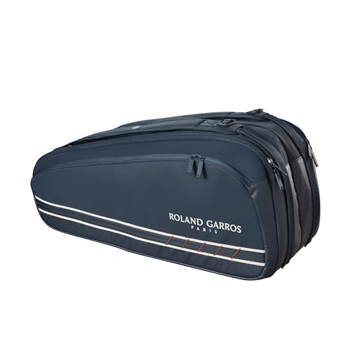 WILSON 2025 Roland-Garros Tennis Racket Bags - color: Dark Navy, size: Holds up to 9 Rackets