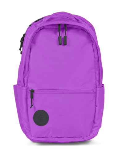 Baboon to the Moon City Backpack – Water-Repellent 16" Laptop-Friendly Backpack, Work, Travel, Gym Bag for Men & Women (Electric Purple) - color: Electric Purple