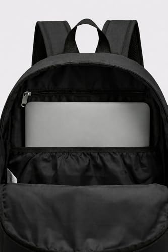 TRAILKICKER Black School Backpack, 17 Inch Laptop Backpack for College, Work & Travel, Lightweight Water-Resistant 25L Bookbag with Side Pockets - color: Black