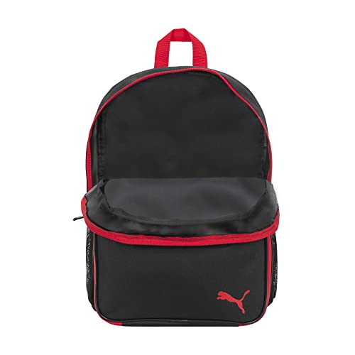 PUMA KIDS' EVERCAT BACKPACK & LUNCH KIT COMBO, Black/Red, Youth Size - color: Black/Red