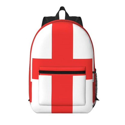 MZERSE Casual Laptop Backpack, Printed Daypack England Flag, Lightweight Commuter Bag for Work, Travel and Gym - color: Pattern (1115)